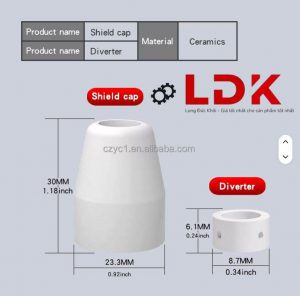 Chụp sứ cắt Plasma PT31 LGK40 chính hãng
