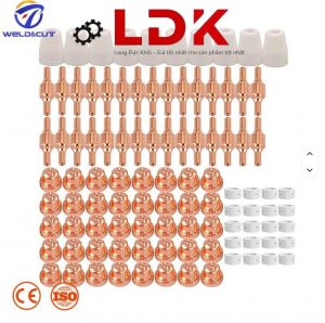 Lắp đặt điện cực cắt Plasma PT31 LGK40